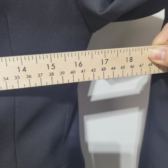 ASOS Black One Button Blazer Jacket Size 2 - Picture 6 of 8